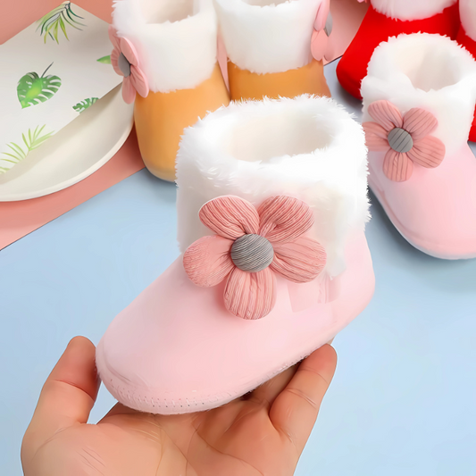 CozyBlush™ – Warme Pluche Babyslofjes – Zachte Bescherming voor Kleine Voetjes