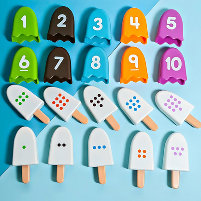 SmartScoops™ – IJsjes telspel voor peuters en kleuters - Leerzaam speelgoed