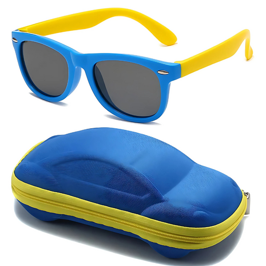 ZoomShadz™ – Flexibele Zonnebril met UV-Bescherming – Kinderzonnebril met Autocase
