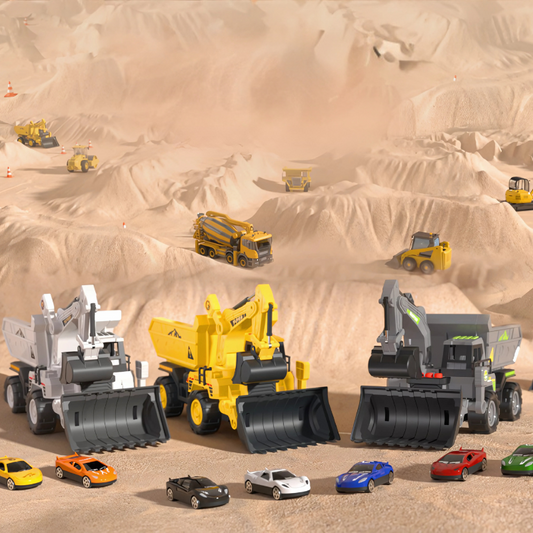 RaceDigger™ – Constructie auto met racebaan - Graafmachine