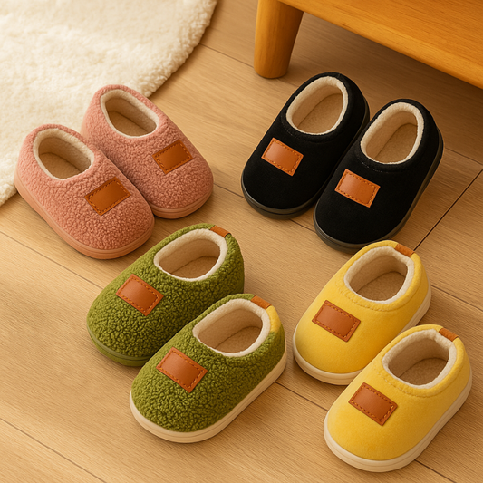 FluffSnugs™ – Warme Antislip Babyslofjes – Baby Winter Schoenen