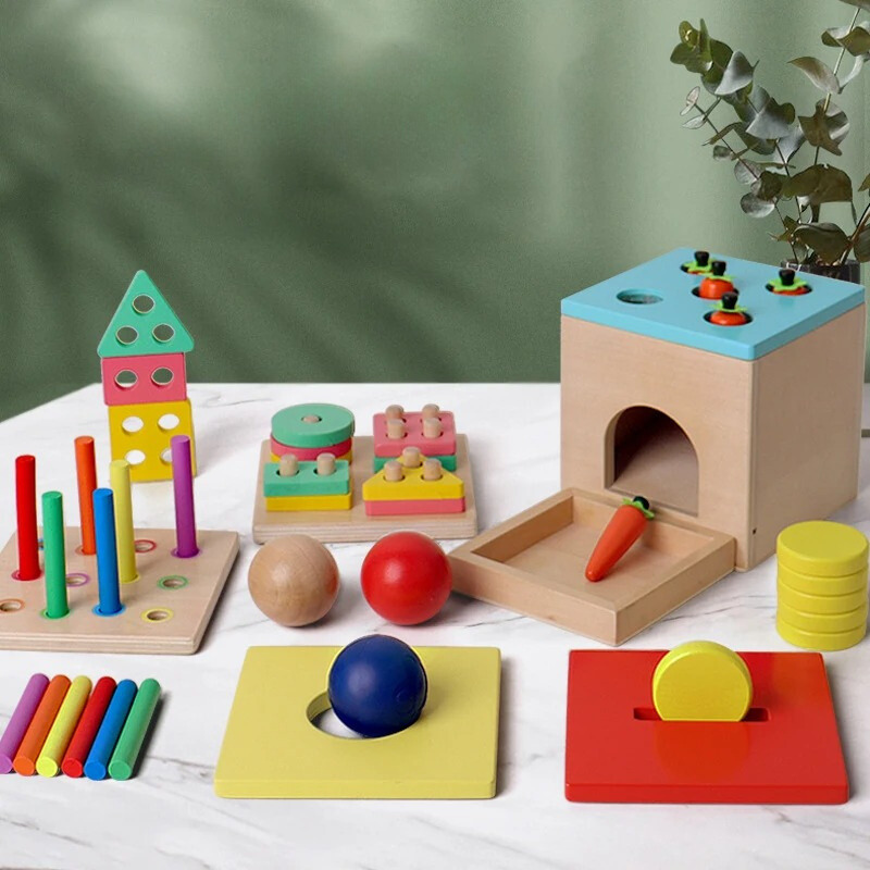 4Ever Wood™ CleverCubs™ - – Interactief sorteerspeelgoed