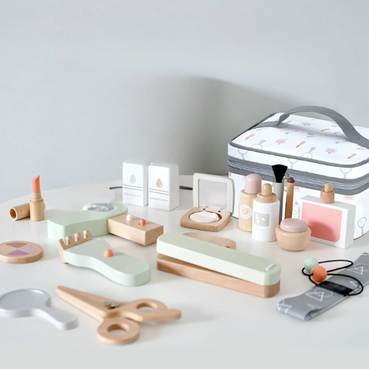 4Ever Wood Salon Set - Houten make-upset en kapsalon speelgoed