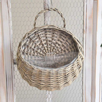 WickerNest™ – Handgeweven Hangmand – Natuurlijke Opbergmand
