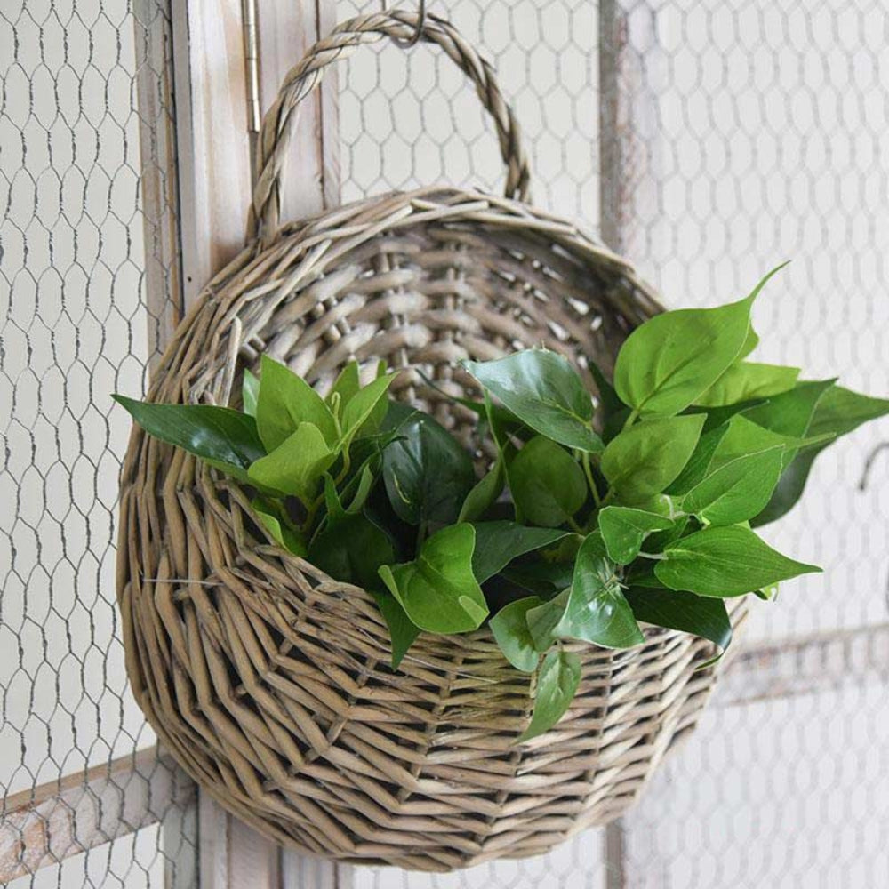 WickerNest™ – Handgeweven Hangmand – Natuurlijke Opbergmand