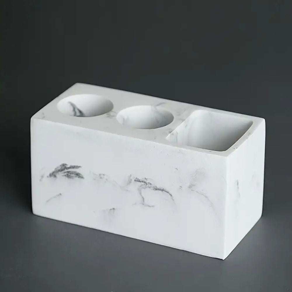 ResinaTidy™ – Resinen Tandenborstelhouder – Matte Badkamer Organizer