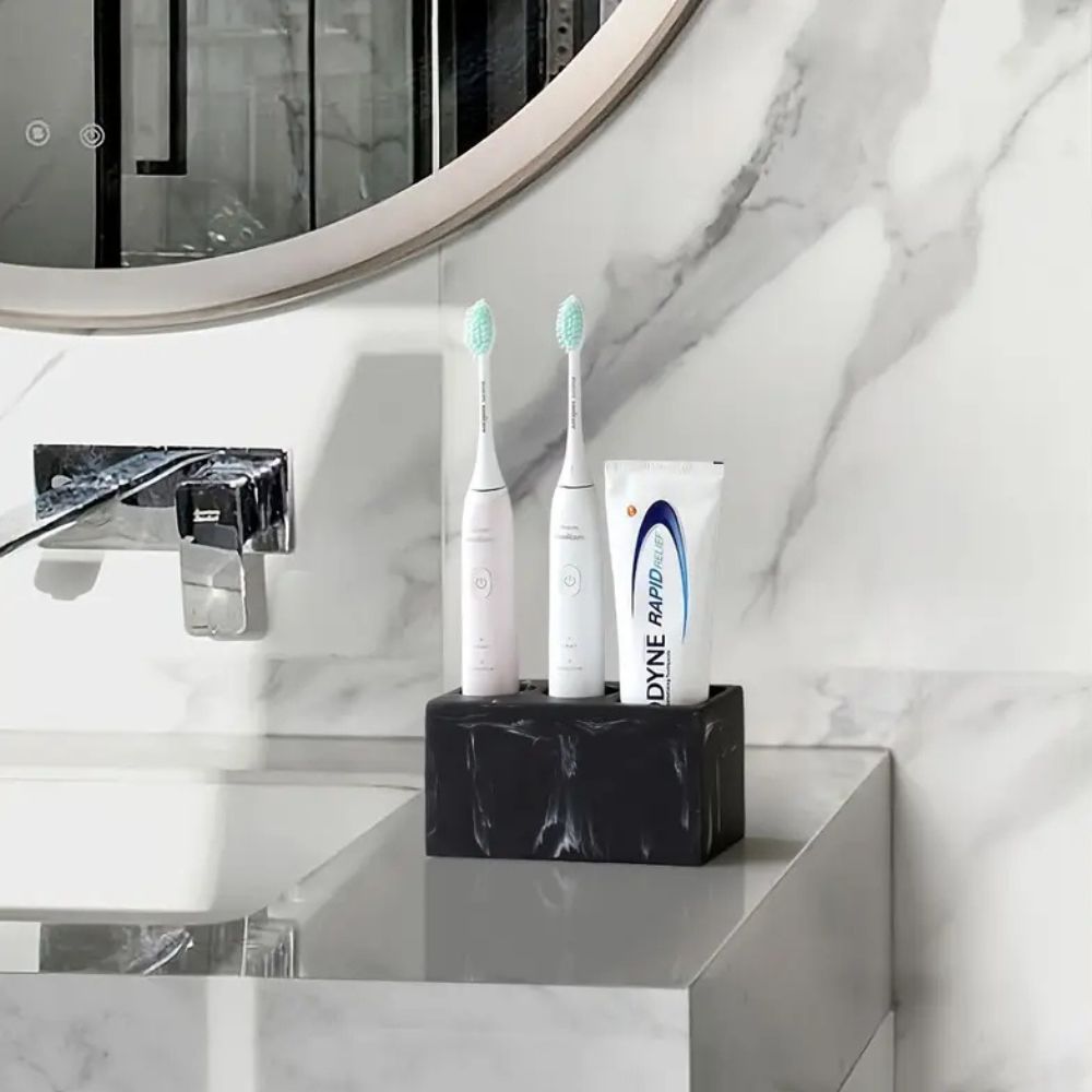 ResinaTidy™ – Resinen Tandenborstelhouder – Matte Badkamer Organizer