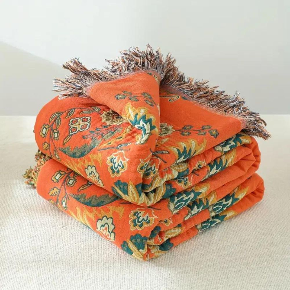 Marigold Deken - Omkeerbaar 100% Katoen, Multifunctioneel 0
