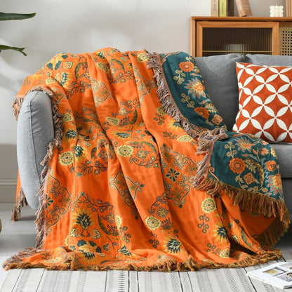 Marigold Deken - Omkeerbaar 100% Katoen, Multifunctioneel 1