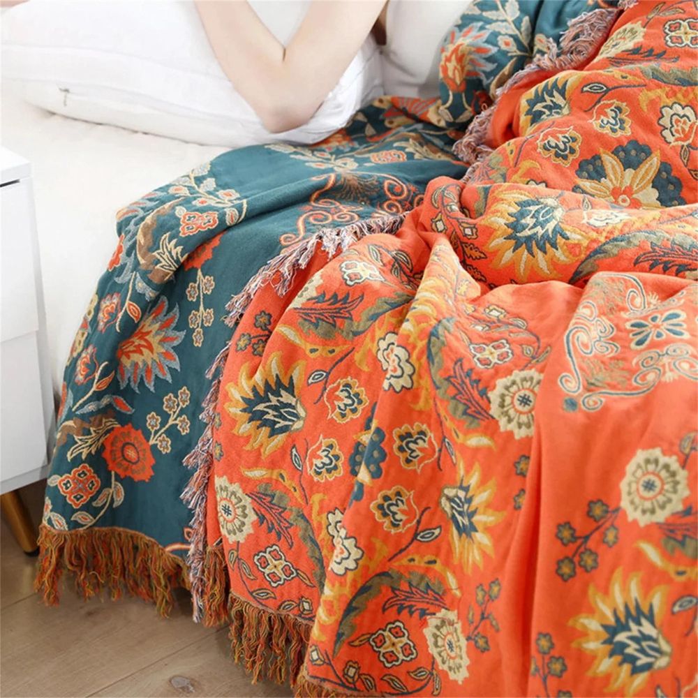 Marigold Deken - Omkeerbaar 100% Katoen, Multifunctioneel 2