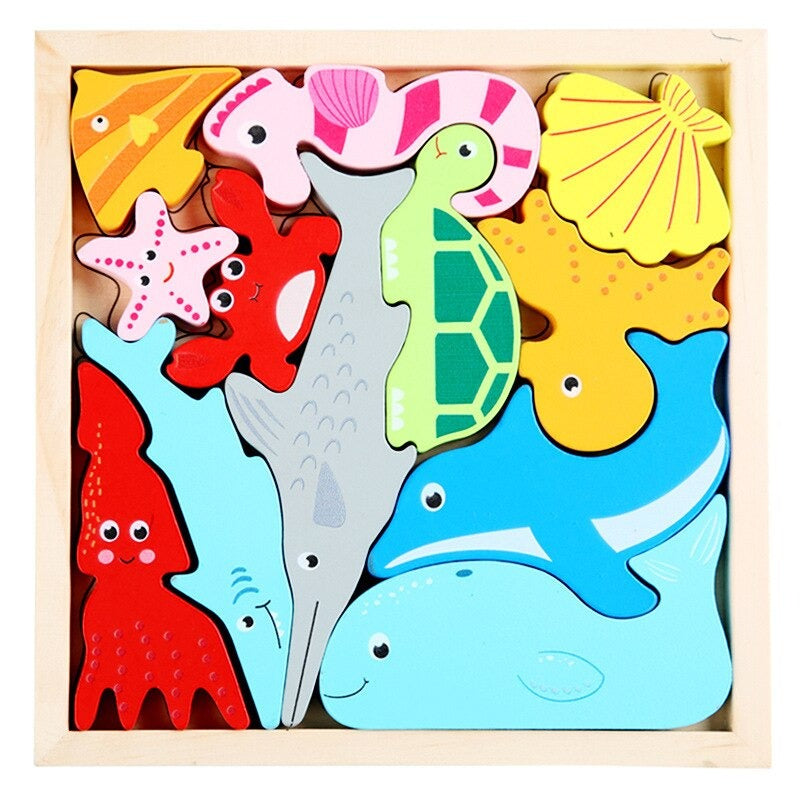 4Ever Wood PuzzelPals™ – Spelend Ontwikkelen - Houten Puzzel