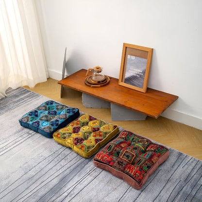 Maroa Strikbandkussen - Microvezel, Boho Patchwork 1