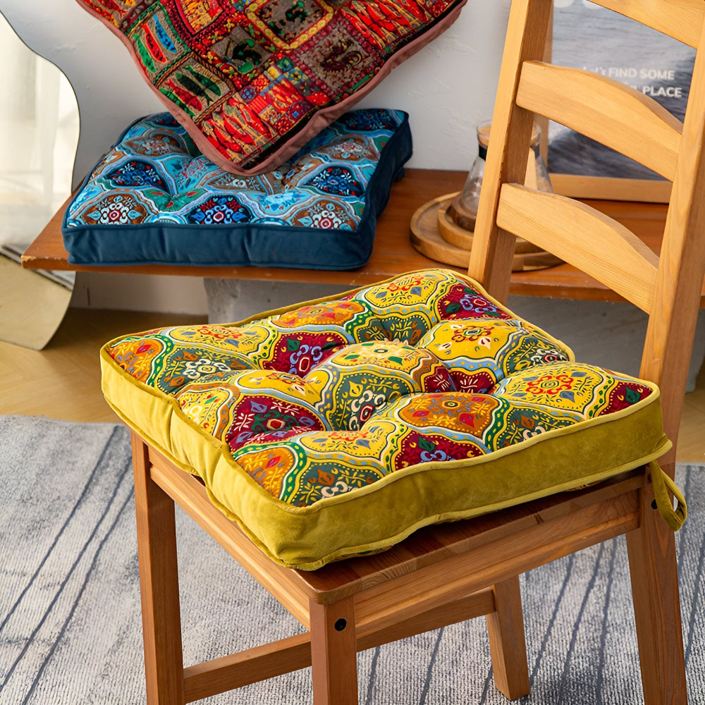 Maroa Strikbandkussen - Microvezel, Boho Patchwork 2