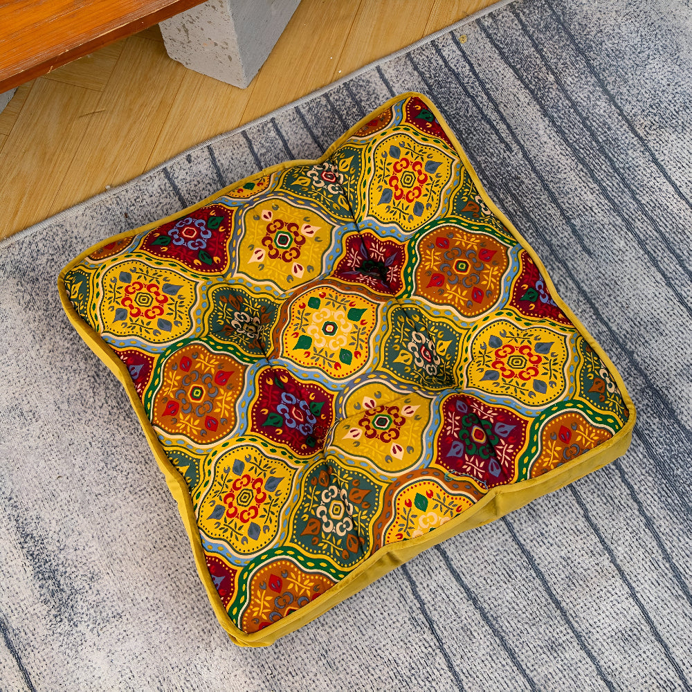 Maroa Strikbandkussen - Microvezel, Boho Patchwork 3