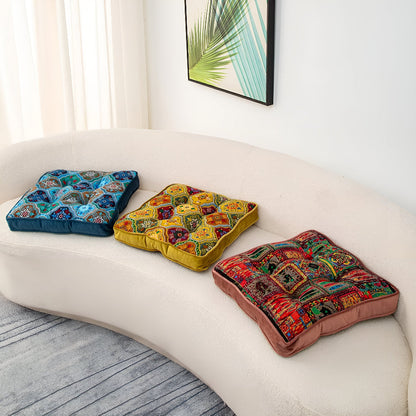 Maroa Strikbandkussen - Microvezel, Boho Patchwork 4