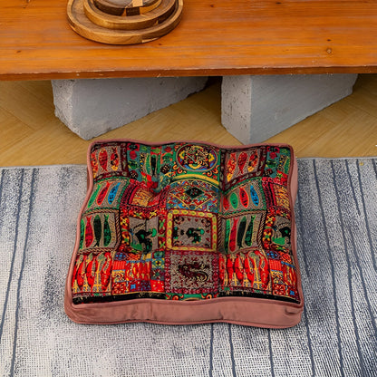 Maroa Strikbandkussen - Microvezel, Boho Patchwork 6