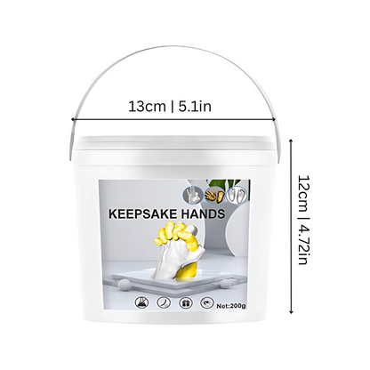 BabyCast™ – 3D Hand- en Voetafdruk Gietset – Keepsake Memory Set