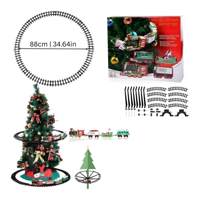 ElfRond™ – Rijdende Kersttrein voor Rond de Boom – Magisch Feestelijk Speelgoed