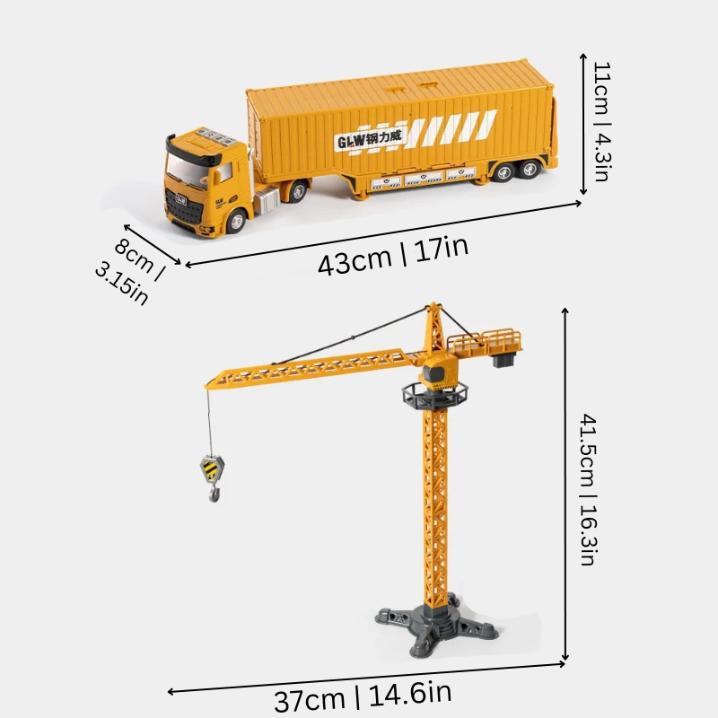 ConstructoMax™ – Bouwplaats Speelset met Licht en Geluid – Interactief Truck Speelgoed