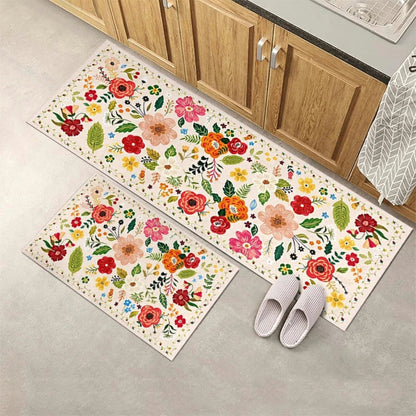 Meadow Keukenmat Set - Antivermoeidheid, Bloemenprint 2