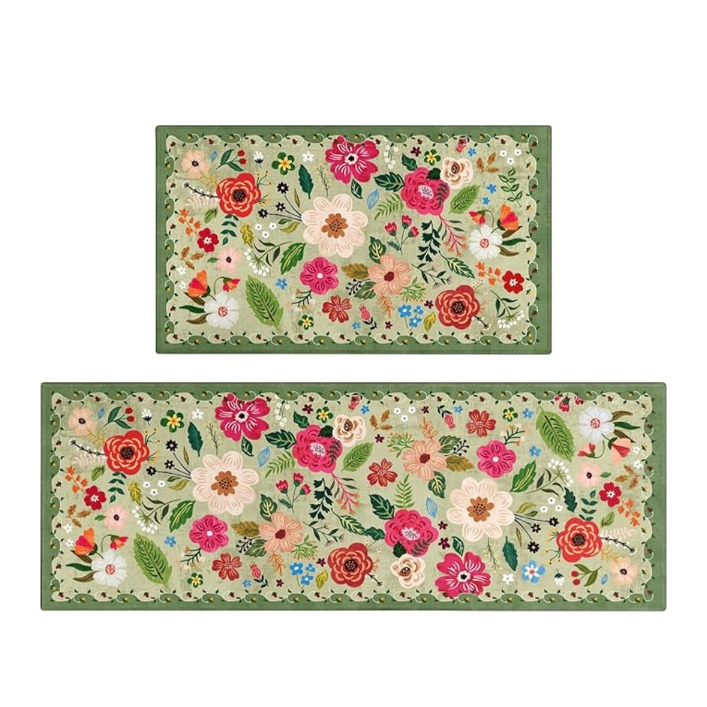 Meadow Keukenmat Set - Antivermoeidheid, Bloemenprint 5