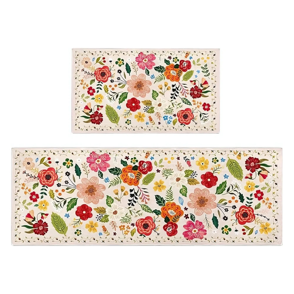 Meadow Keukenmat Set - Antivermoeidheid, Bloemenprint 6