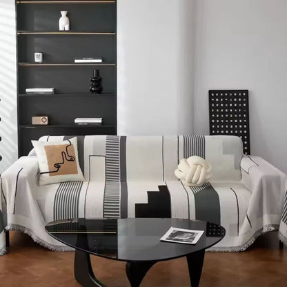 Metro Form Bankhoes - Chenille, Ademend Design met Abstracte Patronen 1