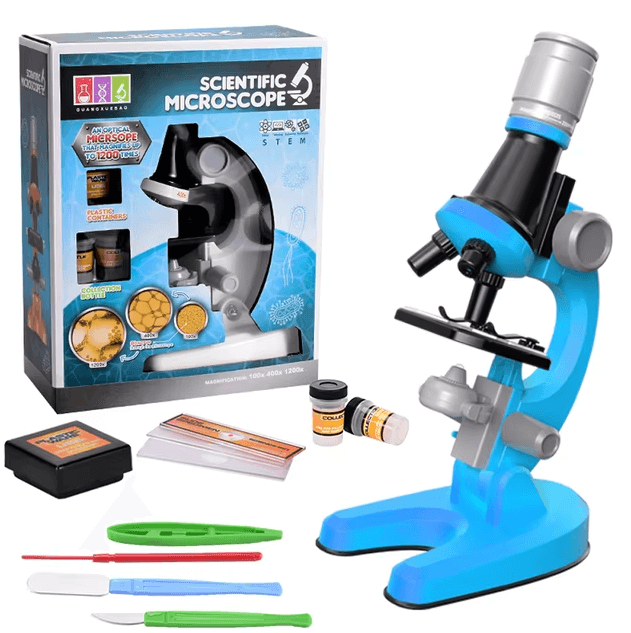 MiniOnderzoeker™ – Kindermikroscoop met LED Verlichting – Educatief Wetenschap Speelgoed