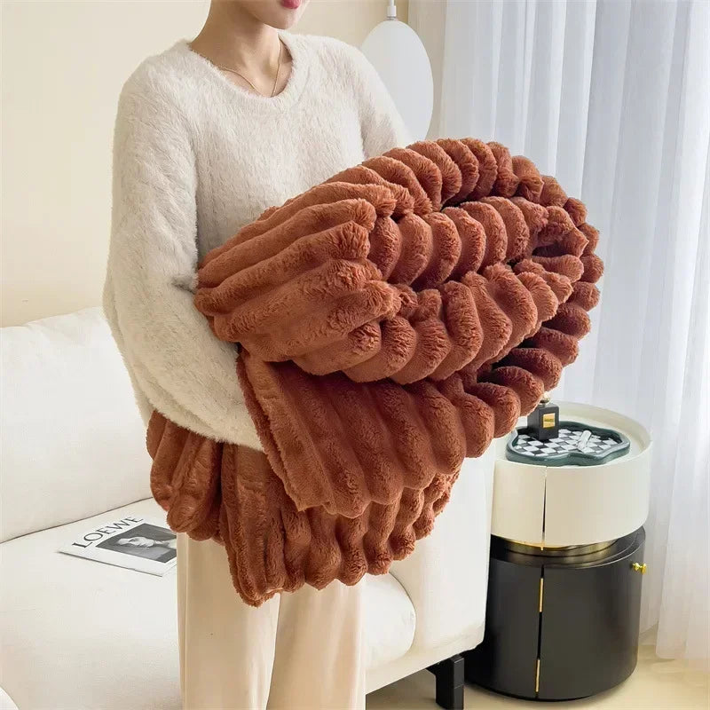 LambSnug™ – Sherpa Fleece Plaid – Warme Winterdeken