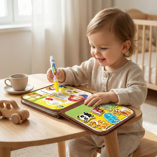 Baby Busy™ - Magisch Montessori Tekenboek - Leer & Tekenboek
