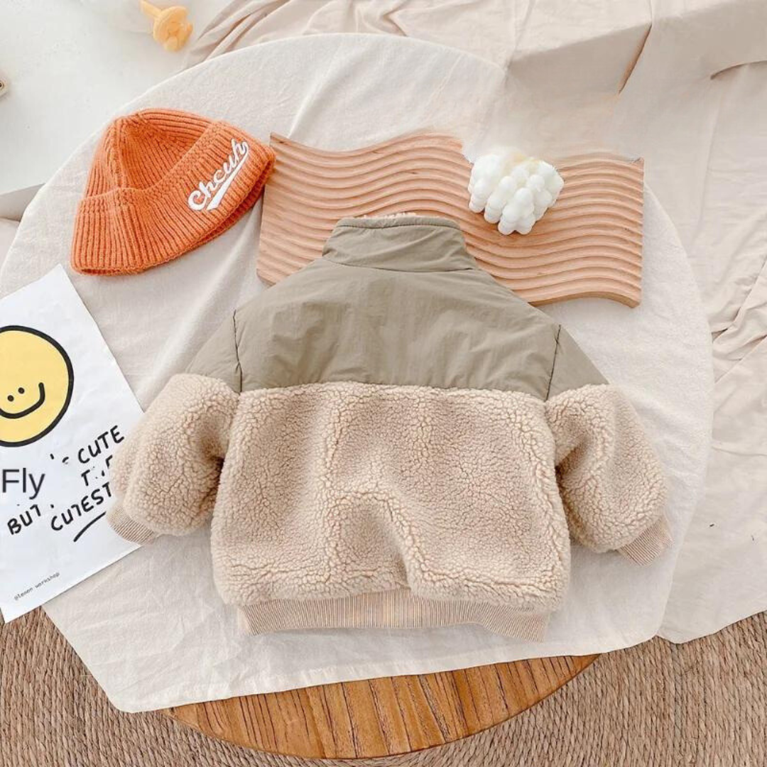 CozyLamb™ – Superwarme Fleece Lamswollen Jas – Meisjes Winterjas