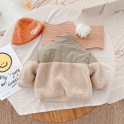 CozyLamb™ – Superwarme Fleece Lamswollen Jas – Meisjes Winterjas