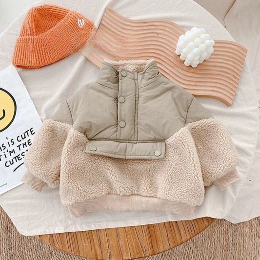 CozyLamb™ – Superwarme Fleece Lamswollen Jas – Meisjes Winterjas