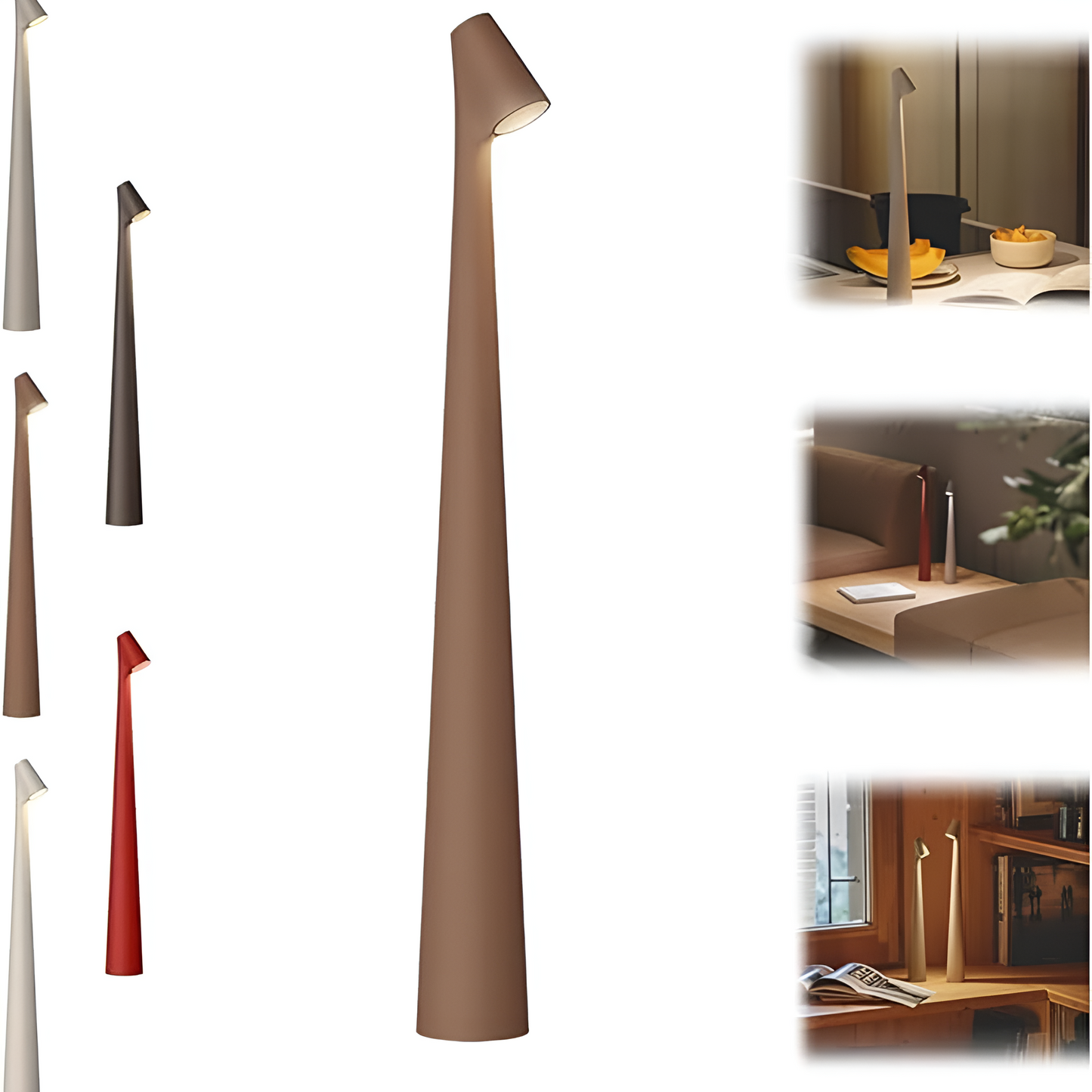 Mira Draadloze Tafellamp - Dimbare LED, Minimalistisch Design 6
