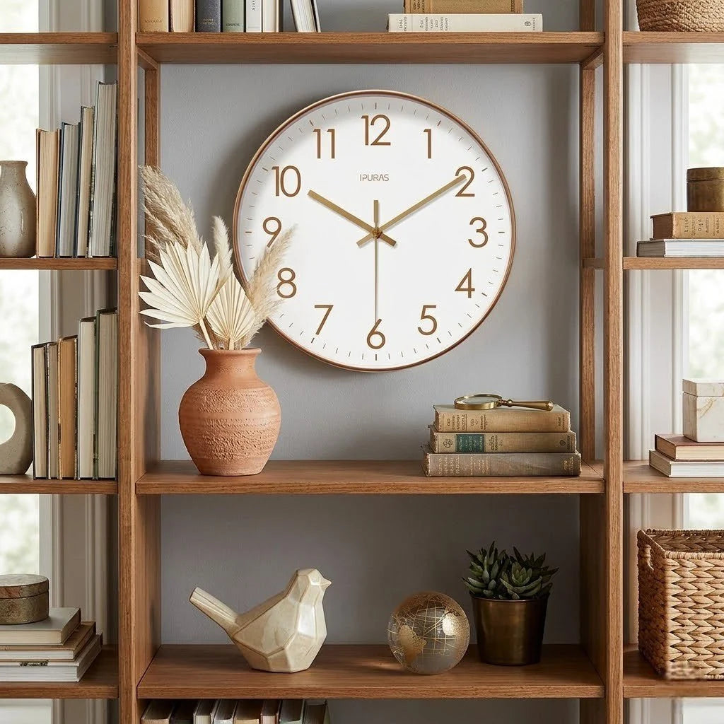 Mira Grote Wandklok - Zwart, Minimalistisch Scandinavisch Design 3