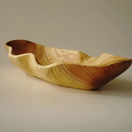 Mira Houten Dienblad Rond - Rustiek Hout, Multifunctioneel Design 0