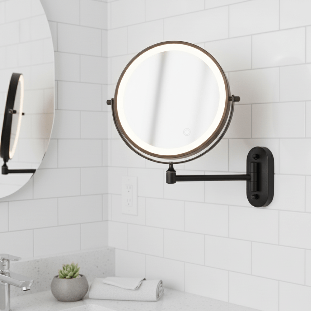Mira Make-Up Spiegel Met Licht - Vergrootspiegel, Draadloos en Instelbare Verlichting 1