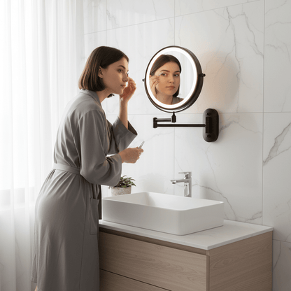 Mira Make-Up Spiegel Met Licht - Vergrootspiegel, Draadloos en Instelbare Verlichting 2