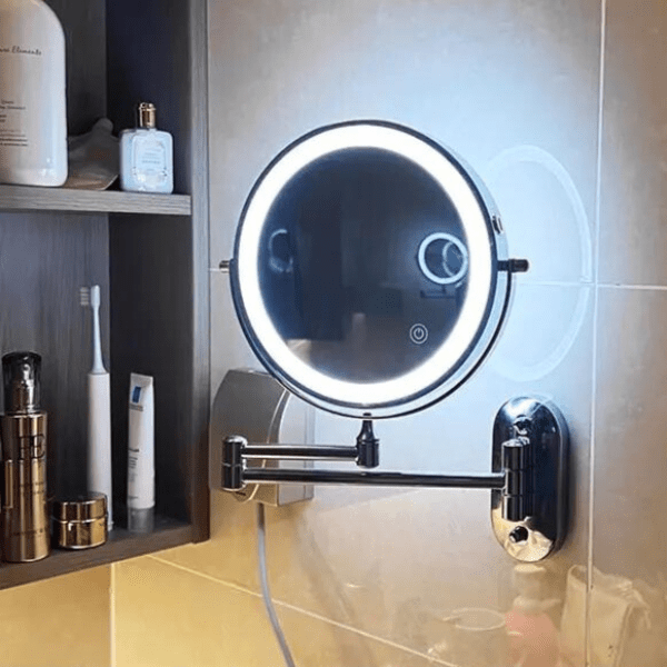 Mira Make-Up Spiegel Met Licht - Vergrootspiegel, Draadloos en Instelbare Verlichting 4