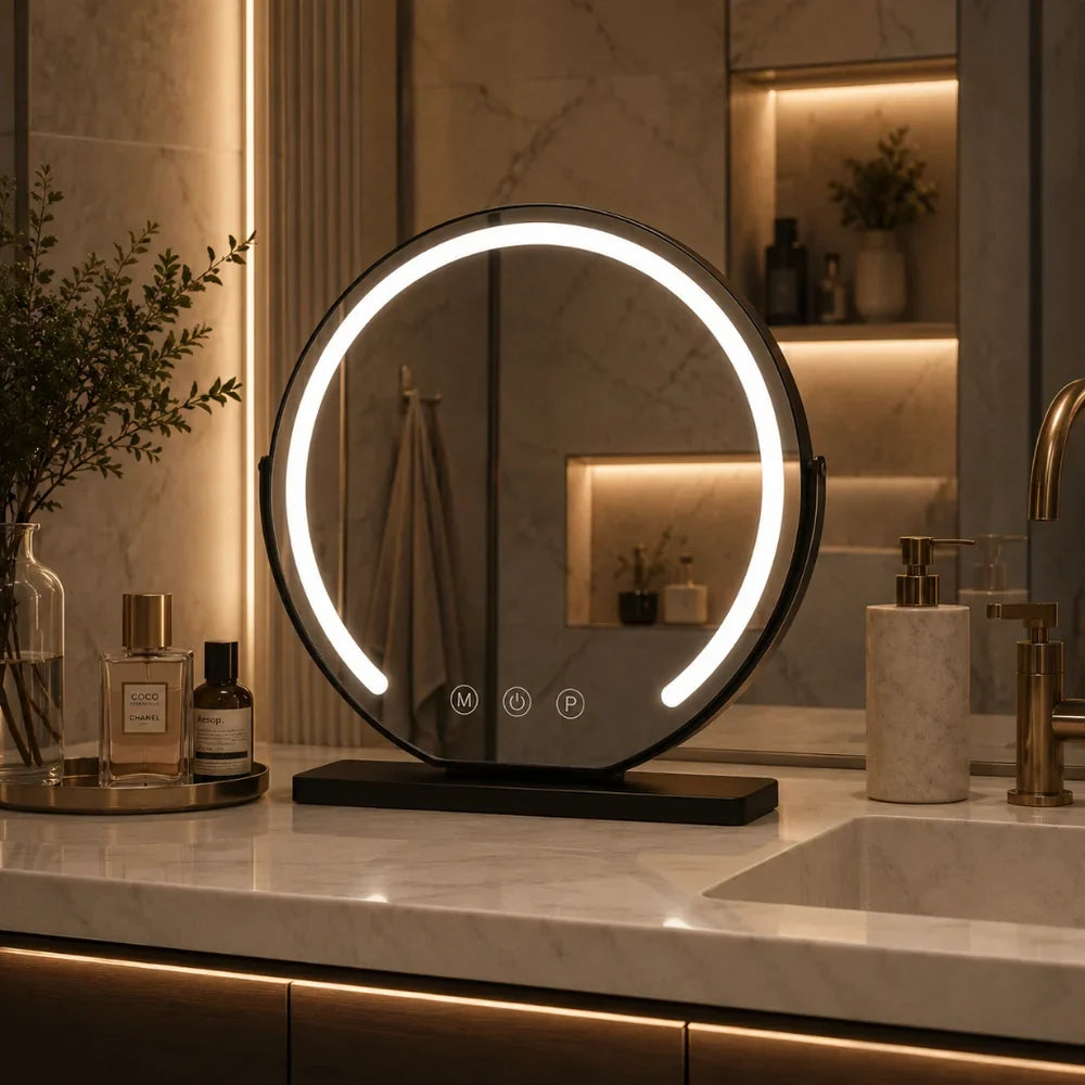 Mira Make-up Spiegel Met Licht - 15x Vergroting, Touchscreen Verlichting 1