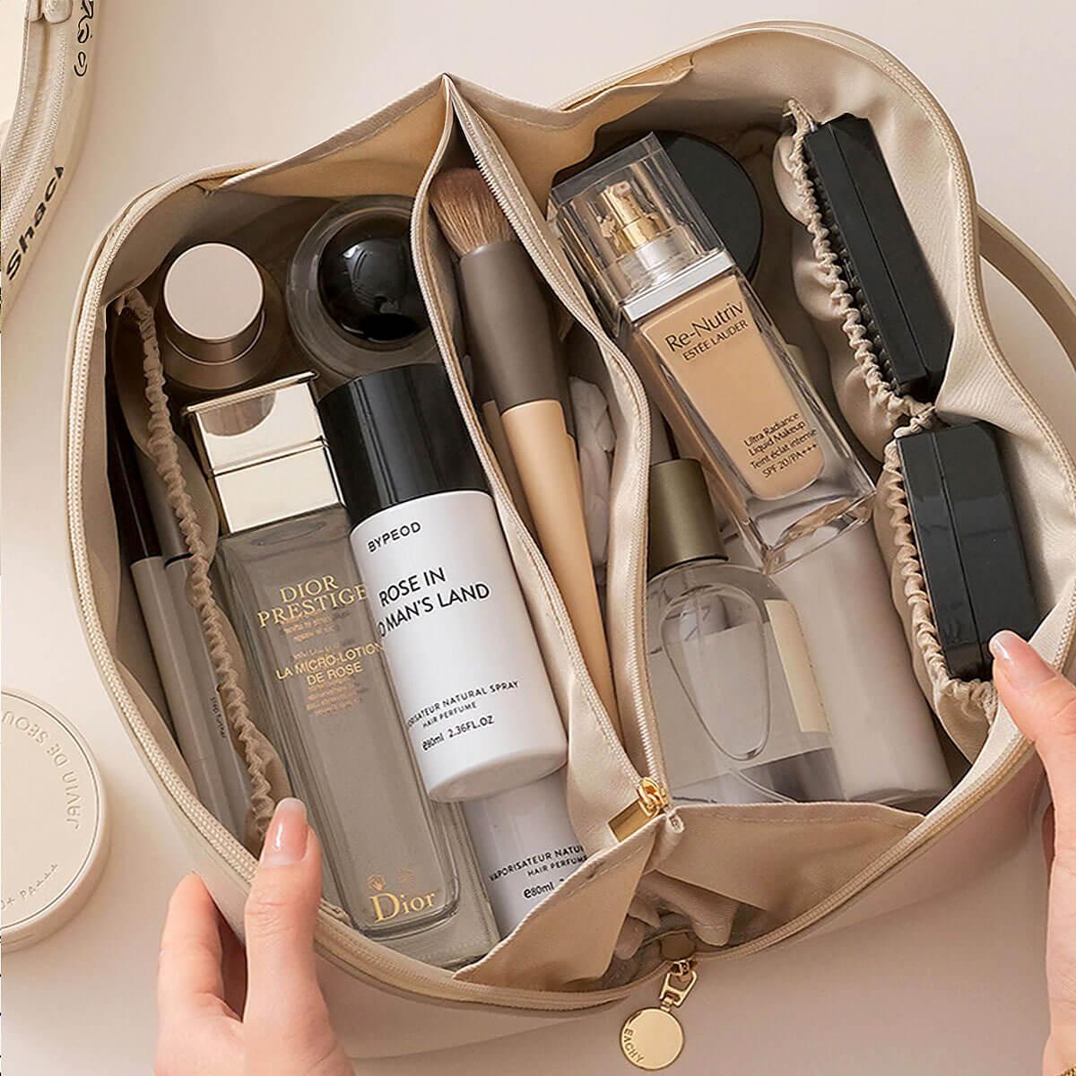 Mira Makeup Tas - PU-Leer, Dubbele Laag, Waterafstotend 1