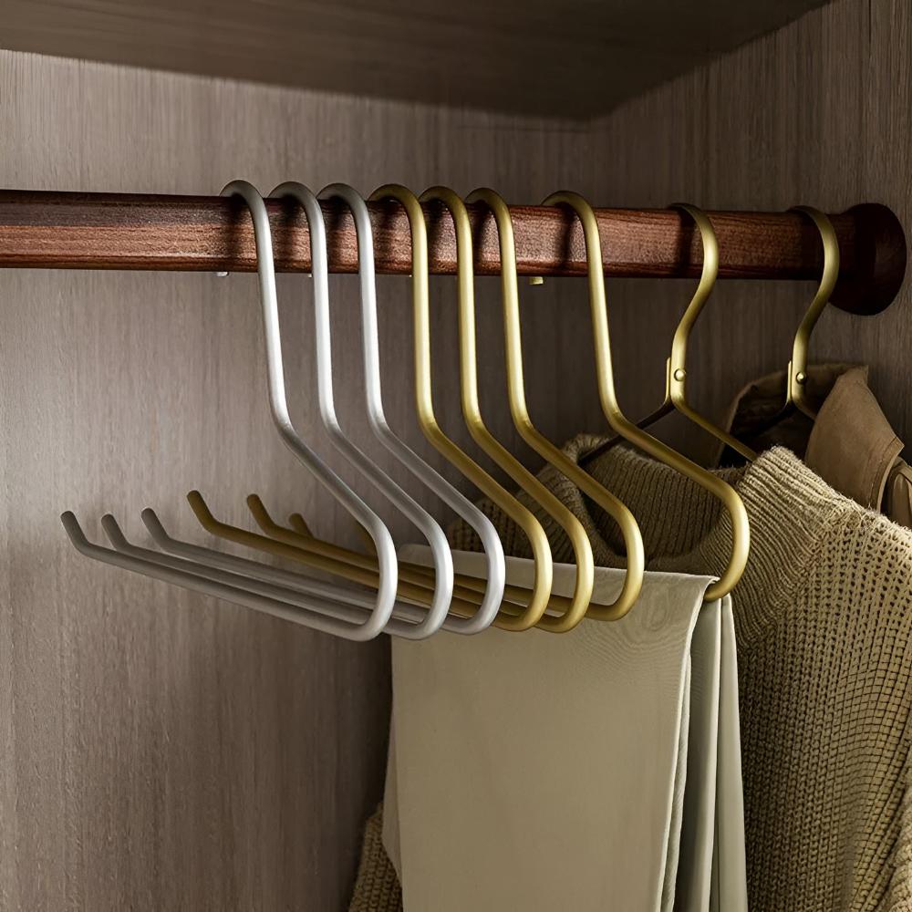 Mira Metalen Kleerhangers Set - Minimalistisch Design, Antislip, 5 Stuks 1