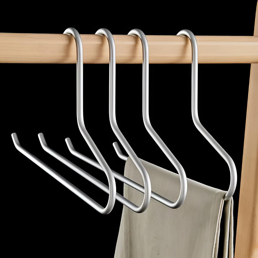 Mira Metalen Kleerhangers Set - Minimalistisch Design, Antislip, 5 Stuks 2