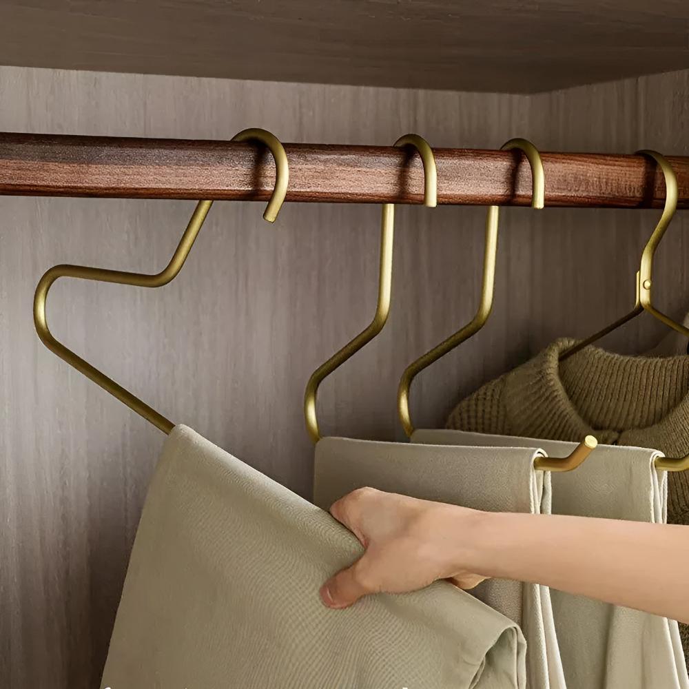 Mira Metalen Kleerhangers Set - Minimalistisch Design, Antislip, 5 Stuks 3
