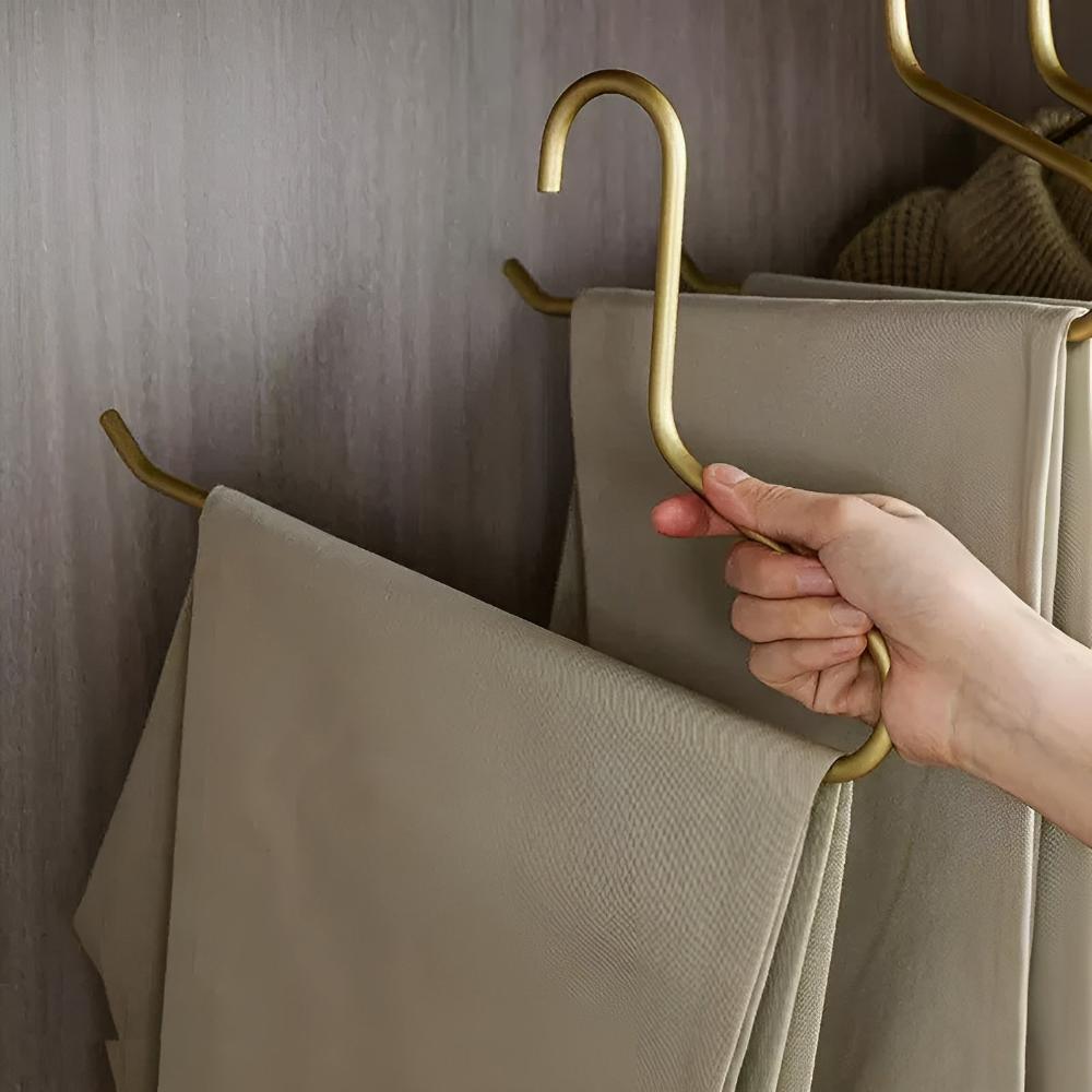 Mira Metalen Kleerhangers Set - Minimalistisch Design, Antislip, 5 Stuks 4
