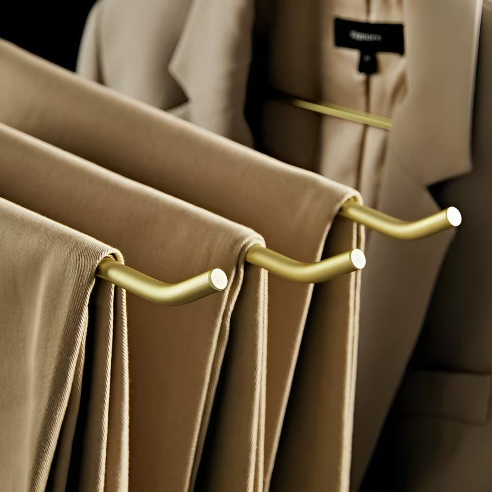 Mira Metalen Kleerhangers Set - Minimalistisch Design, Antislip, 5 Stuks 5