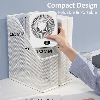 Mira Mini Ventilator - Draadloos, Opvouwbaar, 5 Snelheden 6