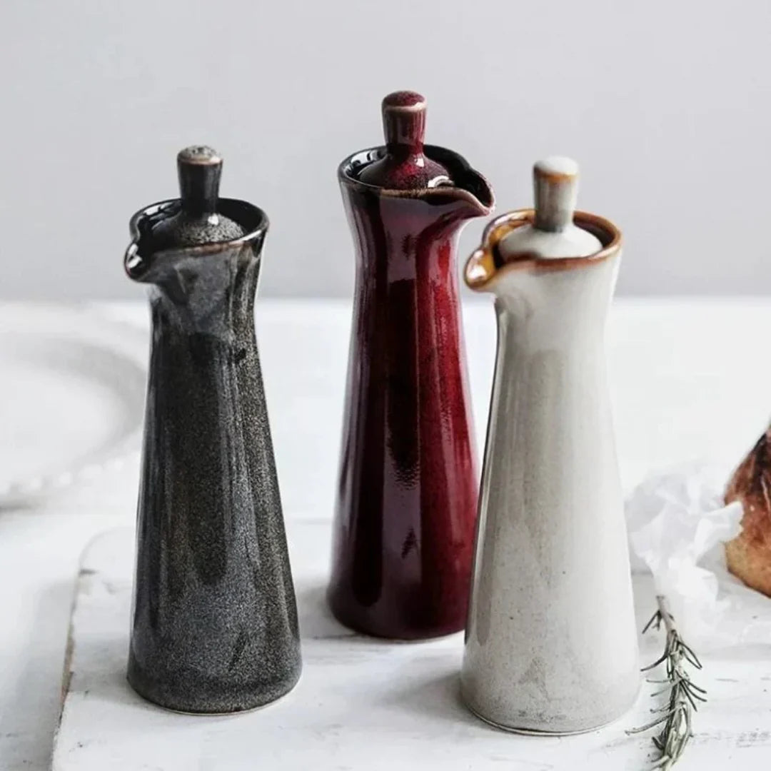 Mira Oliedispenser - Glanzend Keramiek, Modern Design 1