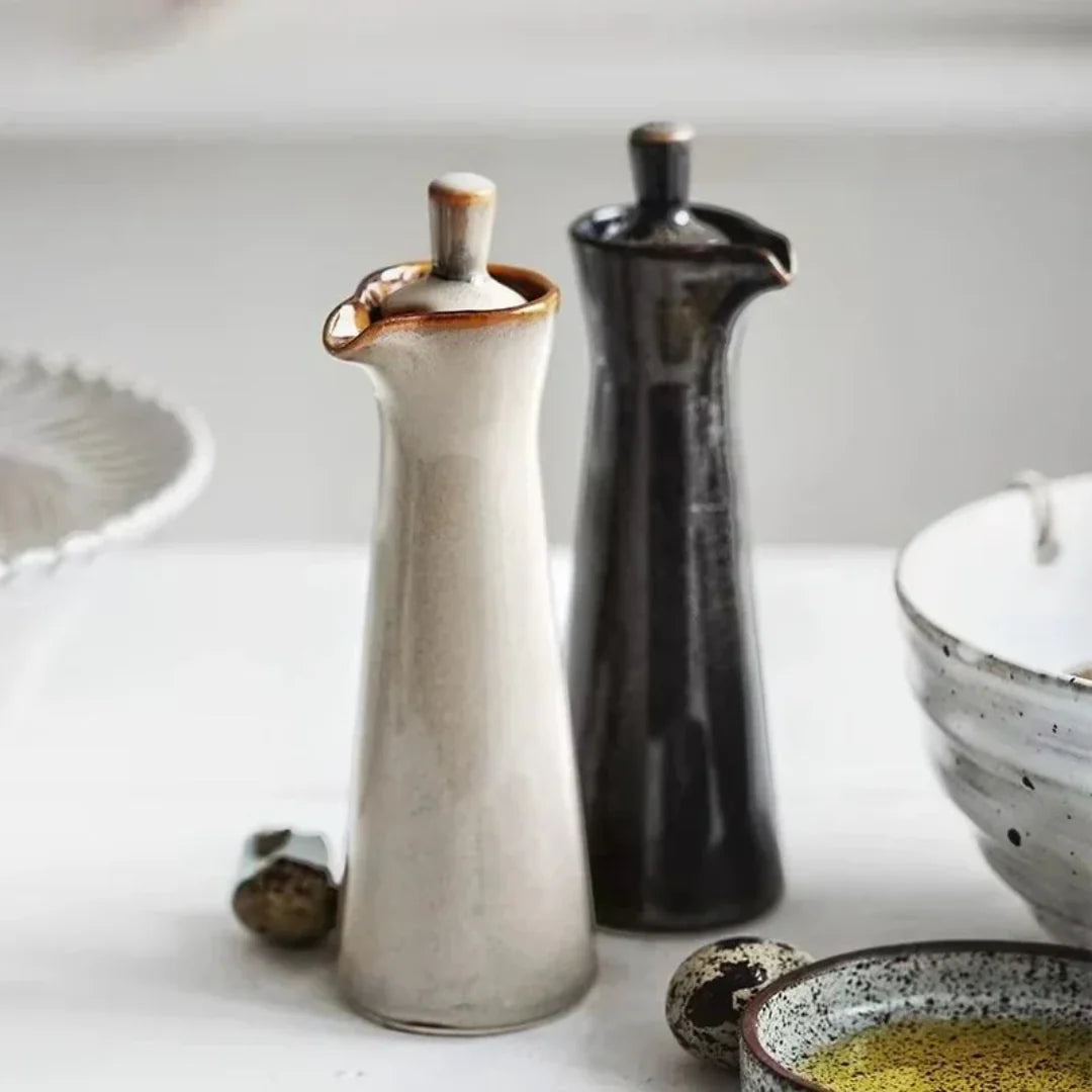Mira Oliedispenser - Glanzend Keramiek, Modern Design 2
