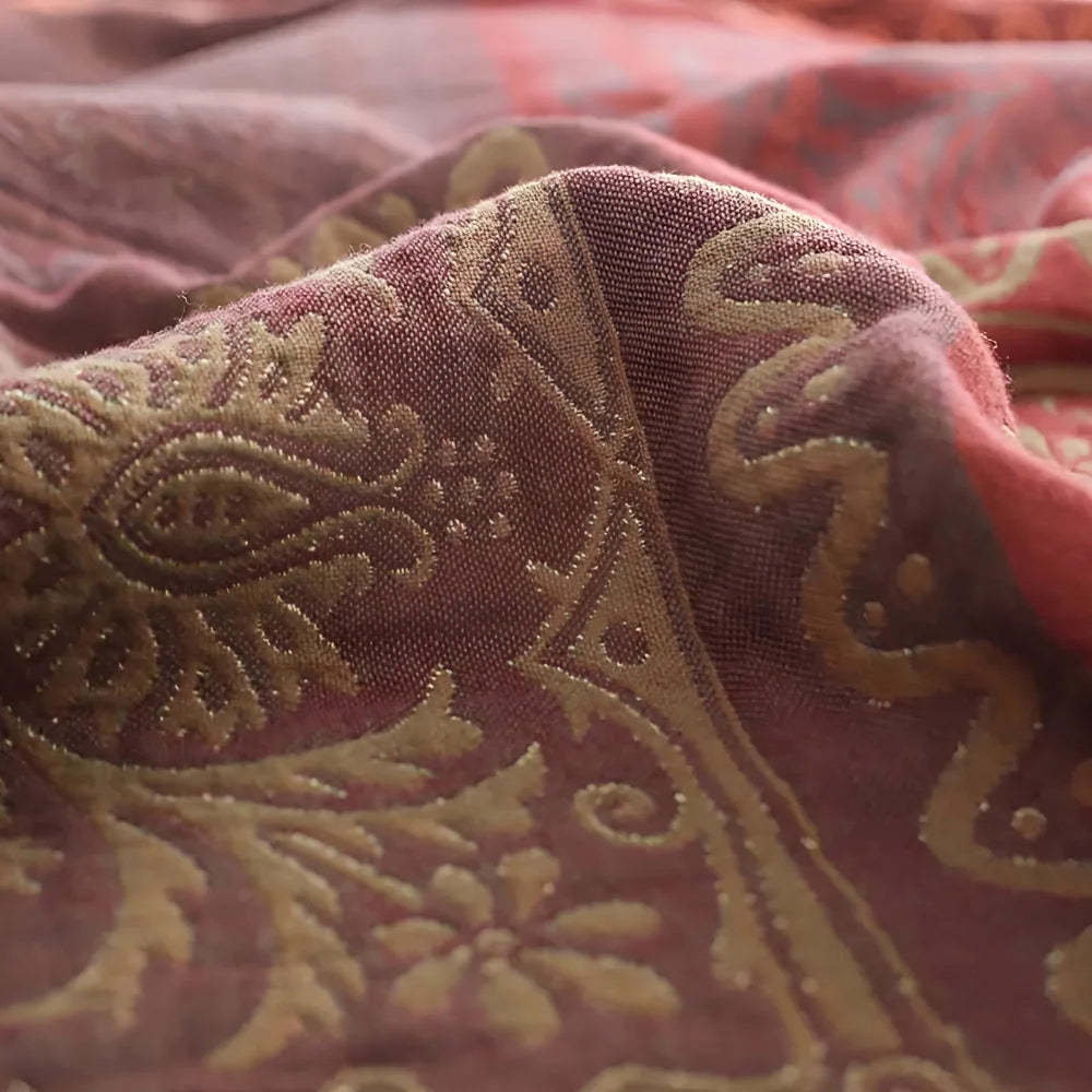 Mira Plaid - Katoen, Warme Deken voor op de Bank met Mandala Design 7